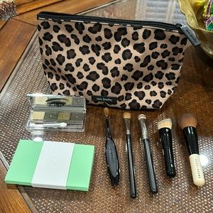 Vera Bradley makeup bag with Clinique , Lancôme, Seint, Mac, and Bobbi Brown